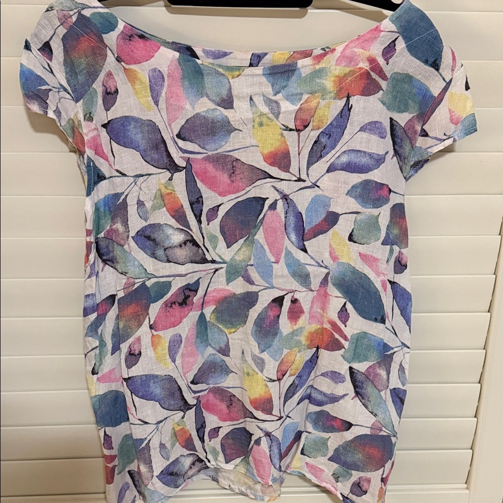 100% linen top made in Italy